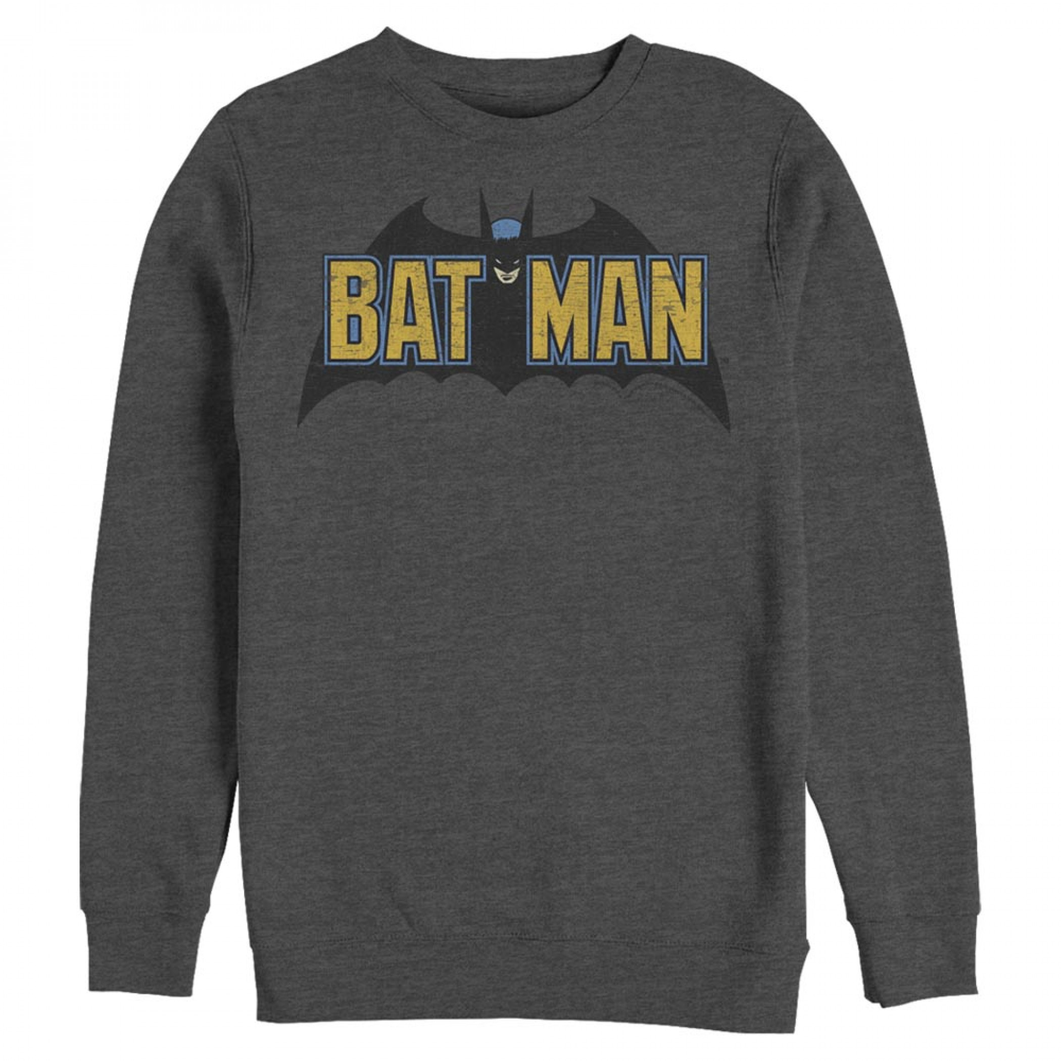 Batman Old School Logo Charcoal Sweatshirt